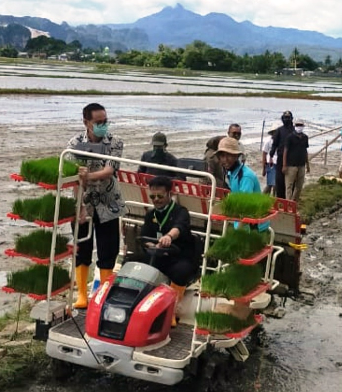 Percepatan Tanam di Maros Tuai Apresiasi Mentan