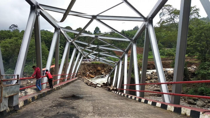 3 Jembatan Rusak Akibat Bencana di Sumsel Dibangun Kembali