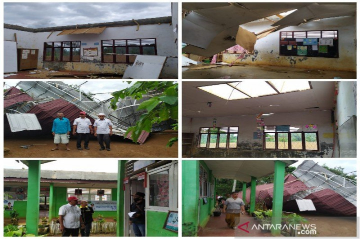 Satu Sekolah di Tapanuli Selatan Rusak Diterjang Angin