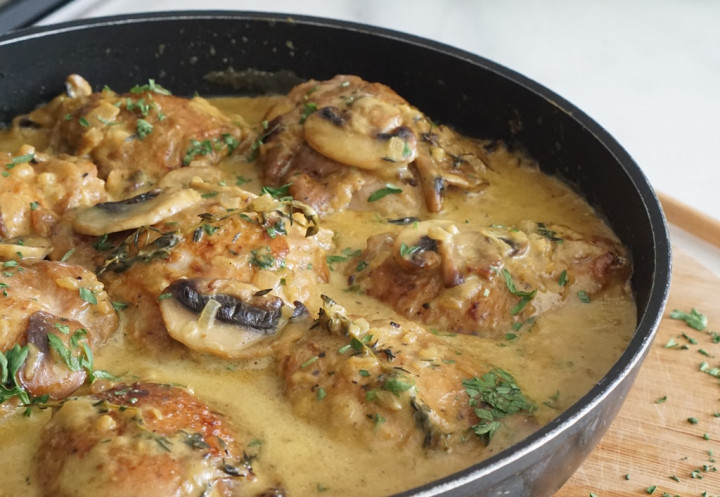 Resep Ayam Krim Kari Jamur untuk Hidangan Lebaran