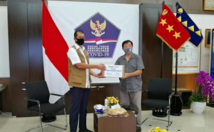 Fajar Paper Donasi 100 Ribu Masker KN95 ke Gugus Tugas Covid-19
