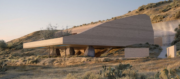 Desain Rumah 'Batu' yang Terinspirasi Alam