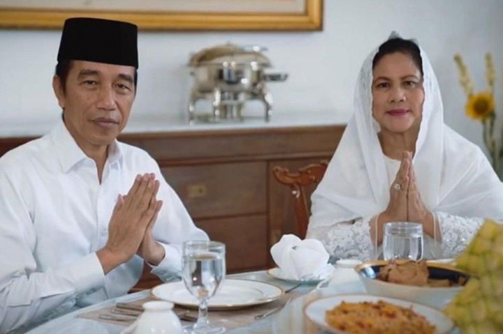 Jokowi dan Ibu Negara Ucapkan Selamat Idulfitri