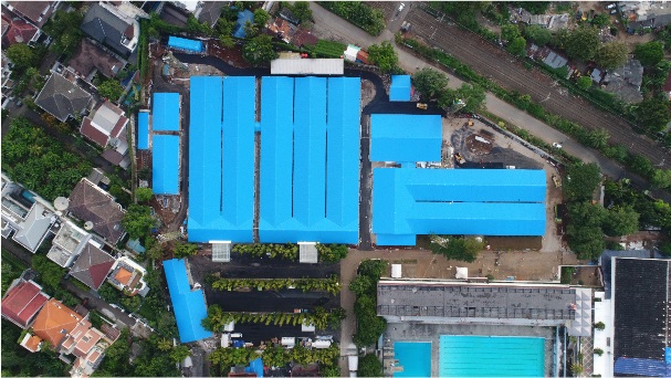 RS Covid-19 di Lapangan Simprug Telah Rampung