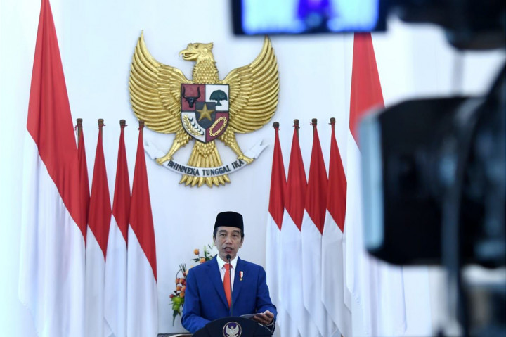 Jokowi Pimpin Upacara Hari Lahir Pancasila Secara Virtual