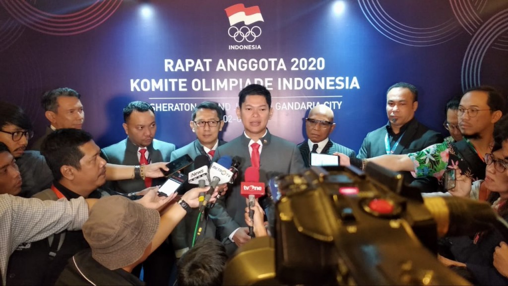 Presiden NOC Indonesia Raja Sapta Oktohari (Medcom.id/Rendy Renuki H)