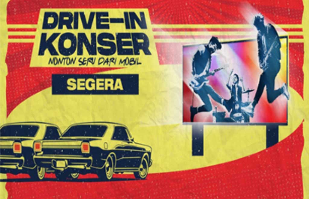 Poster Konser Drive-In yang akan digelar di Indonesia (Foto: Berlian Entertainment)