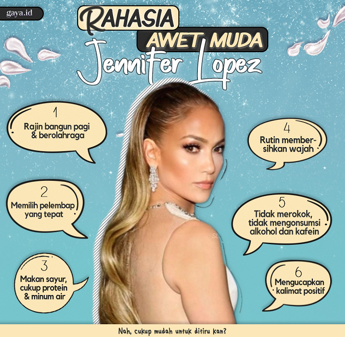 Makin Cantik, Ini Rahasia Awet Muda J.Lo