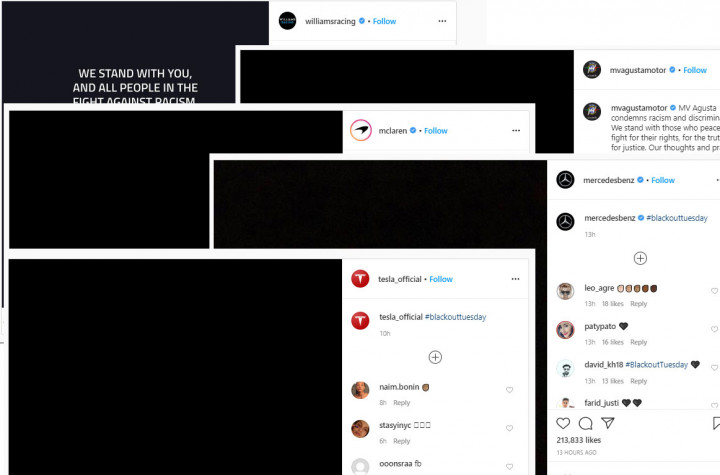 #BlackOutTuesday, Dunia Otomotif Ikut 'Mengutuk' Rasisme
