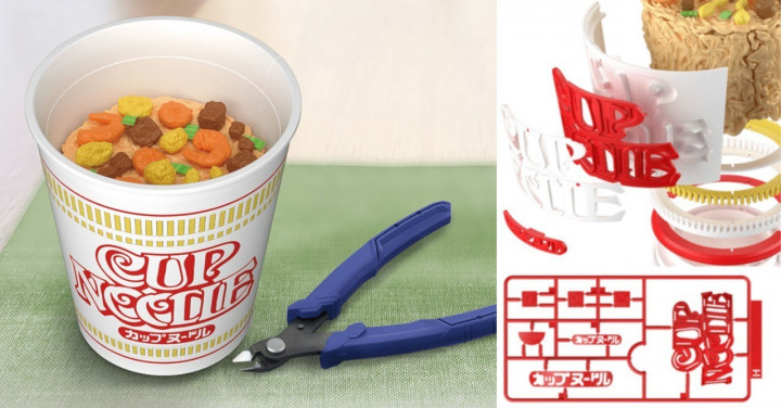 Bandai Rilis Gunpla Bentuk Gelas Mie Instan yang Bisa Dirakit