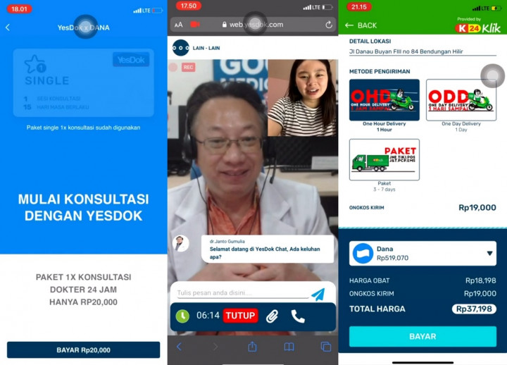 Kolaborasi DANA dan YesDok untuk Layanan Telemedis