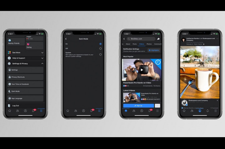 Perilisan Dark Mode Facebook Kian Dekat