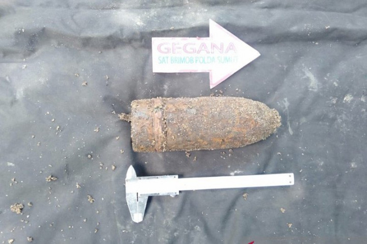 Bom Militer Diduga Sisa Perang Ditemukan di Sergai Sumut