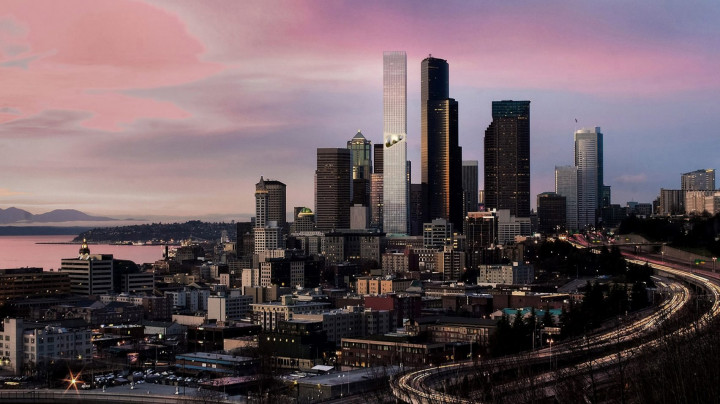 Seattle Tower Punya Taman 'Melayang'