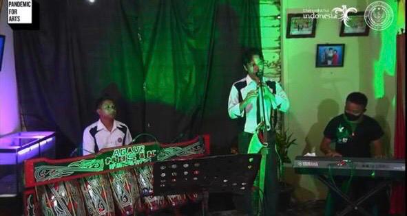Salah satu pertunjukan seni kreatif dalam Pandemic for Arts, dengan tema Spirit of Online Performance. (Foto: Wonderful Indonesia)