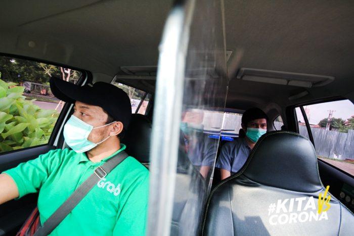Putus Rantai Korona, Grab Beri Sekat Gratis ke Pengemudi