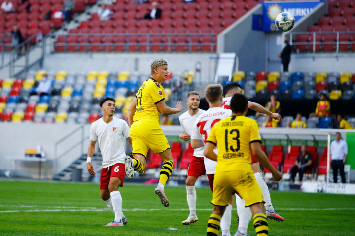Gol Haaland Bawa Dortmund Menang Atas Dusseldorf