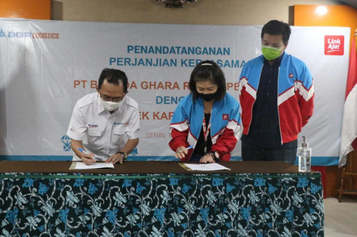 LinkAja Jadi Alat Pembayaran Pangan BGR Logistik