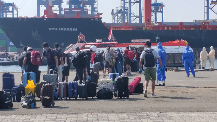 434 WNI ABK MV Eurodam Tiba di Tanah Air