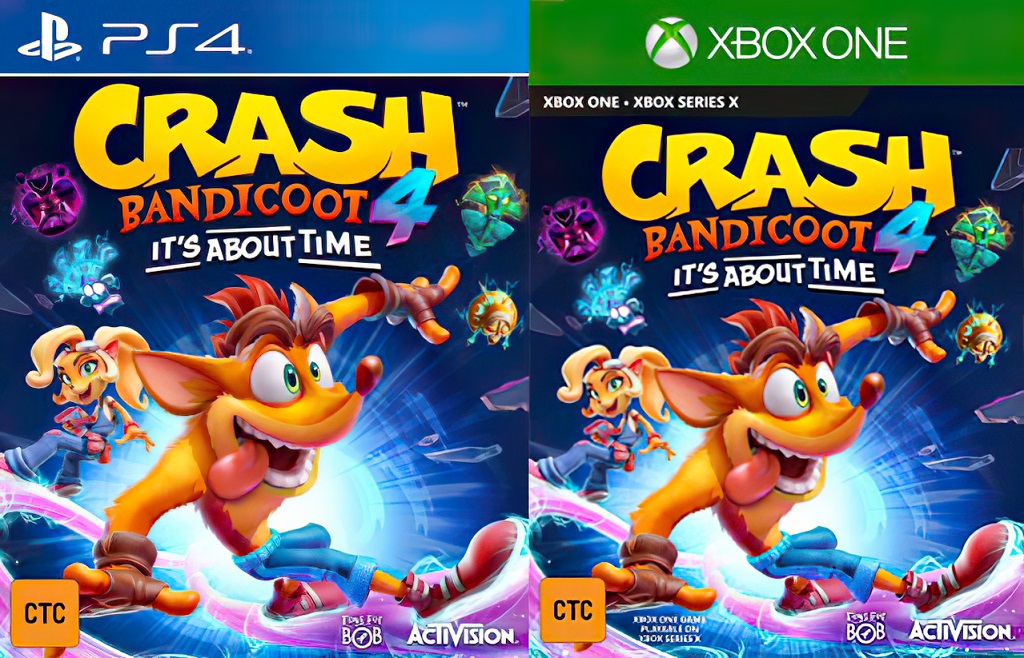 Cover art Crash Bandicoot 4.