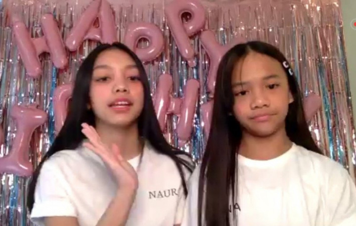 Naura dan Neona Gelar Konser Virtual dari Ruang Tamu