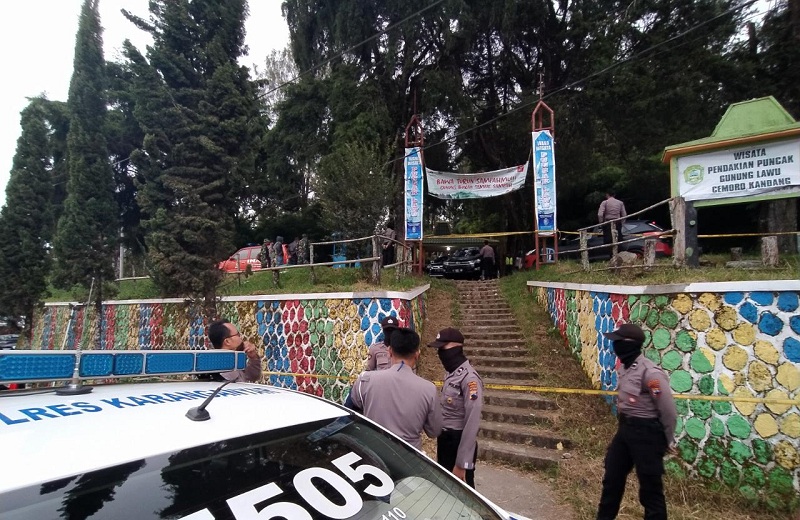 Lokasi penyerangan Wakapolres Karanganyar Kompol Busroni. Foto: Medcom.id/Triawati Prihatsari