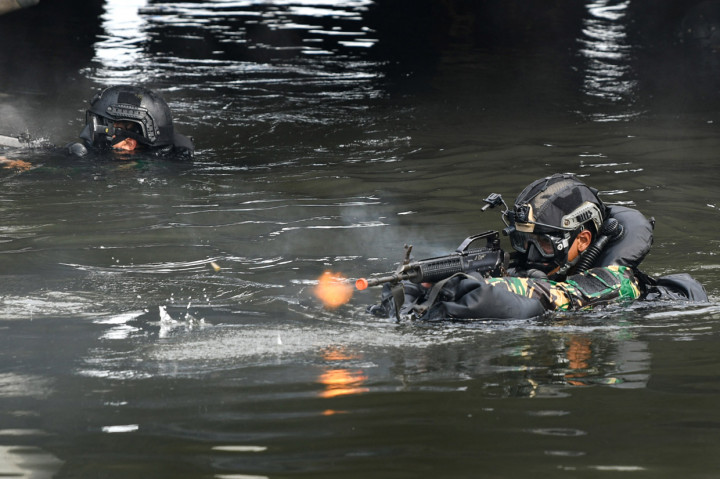 Latihan Peperangan Laut Khusus Kopaska TNI AL