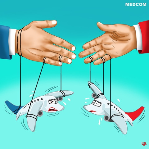 Ilustrasi maskapai penerbangan Indonesia - - Foto: Medcom