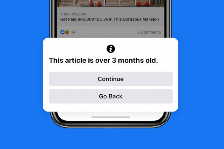 Facebook Gulirkan Layar Notifikasi untuk Artikel Berita Baru