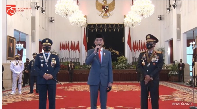 Jokowi Pantau Virtual Kamtibmas di Enam Wilayah