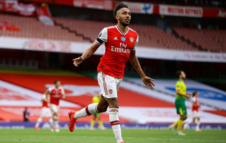 Fakta Menarik Usai Arsenal Bantai Norwich: Aubameyang Cetak Rekor