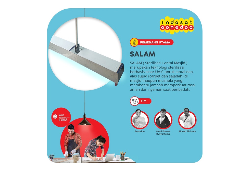 Salah satu inovasi dari finalis World Industrial Design Day 
