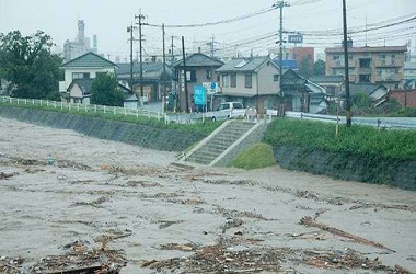 Banjir Landa Jepang Barat, 2 Tewas 13 Hilang
