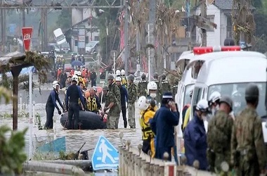 Jepang Lanjutkan Pencarian Korban Banjir Kyushu