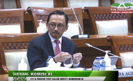 Calon Deputi Gubernur Bank Indonesia (BI) Juda Agung - - Foto: Medcom/ Husen Miftahudin
