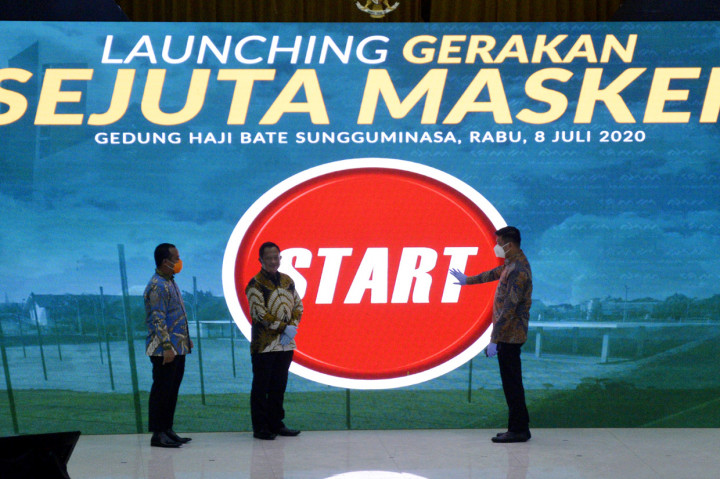 Gerakan Sejuta Masker di Gowa Pecahkan Rekor MURI