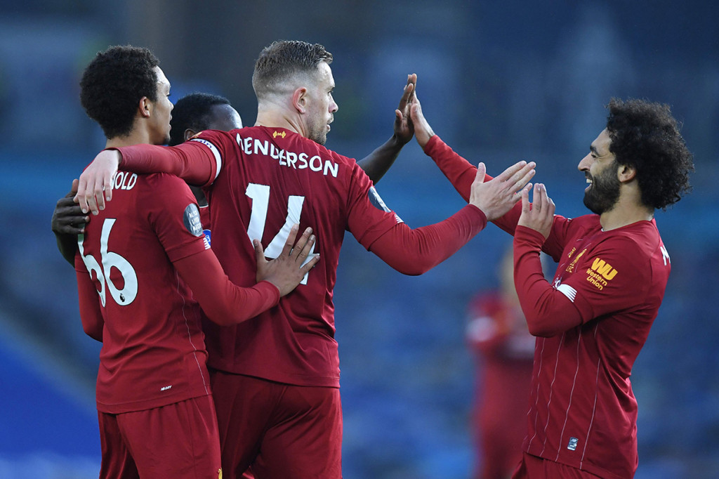 Liverpool Tundukkan Brighton 3-1