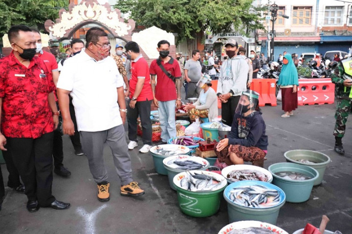 Dua Pasar di Buleleng Gelar Simulasi Cegah Klaster Covid-19