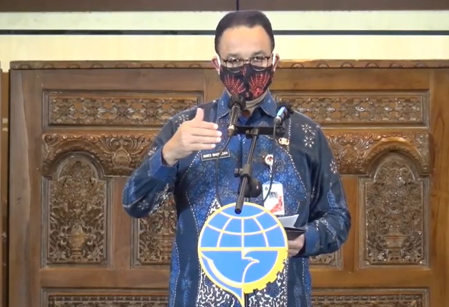Gubernur DKI Jakarta, Anies Baswedan di Kantor Kementerian Perhubungan/Medcom.id/Theo.