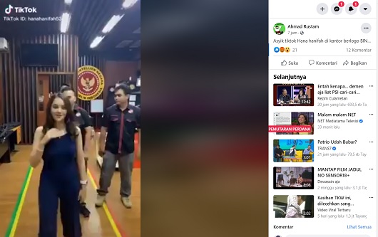 Tangkapan layar berita palsu. Foto: Facebook