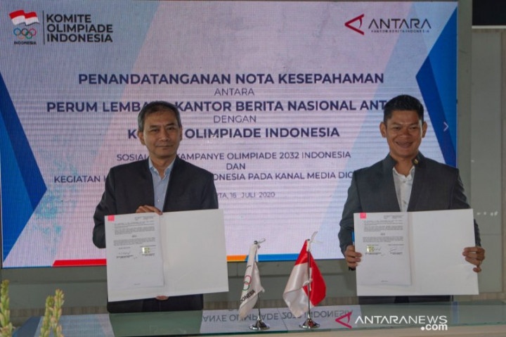 NOC & Antara Kerja Sama Dukung Indonesia Tuan Rumah Olimpiade 2032
