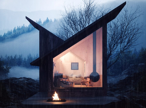 Unik! Ini Dia Desain Kabin yang Menyatu dengan Alam