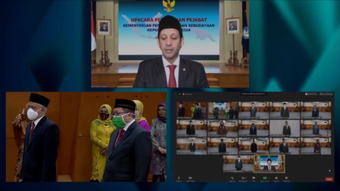 Lantik 29 Pejabat, Nadiem Ingatkan Soal Ketertinggalan Pendidikan
