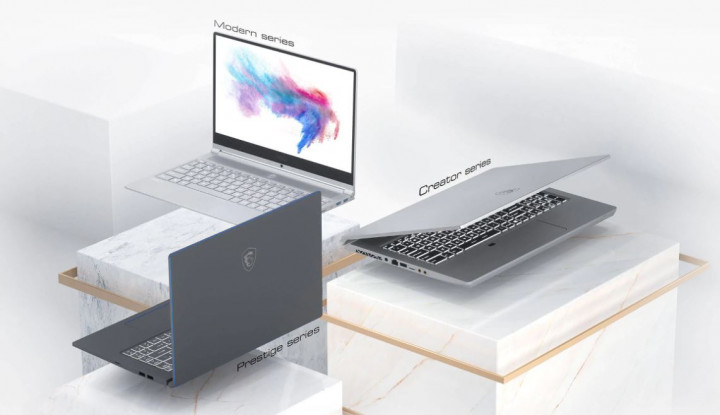 Jajaran Laptop MSI Versi Intel Generasi ke-10
