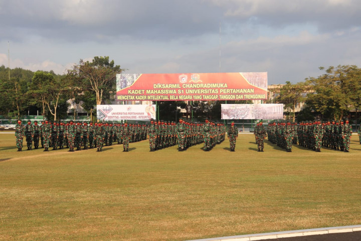 Resmi Dibuka, 242 Kadet Mahasiswa S1 Unhan Ikuti Diksarmil