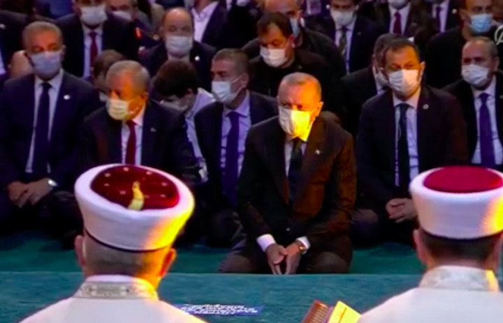 Erdogan Tiba di Hagia Sophia untuk Salat Jumat Perdana