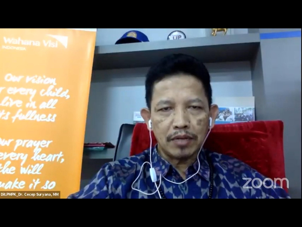 Koordinator fungsi Pendidikan Keaksaraan dan Budaya Baca Direktorat PMPK, Cecep Suryana. Foto: Youtube Donasibuku