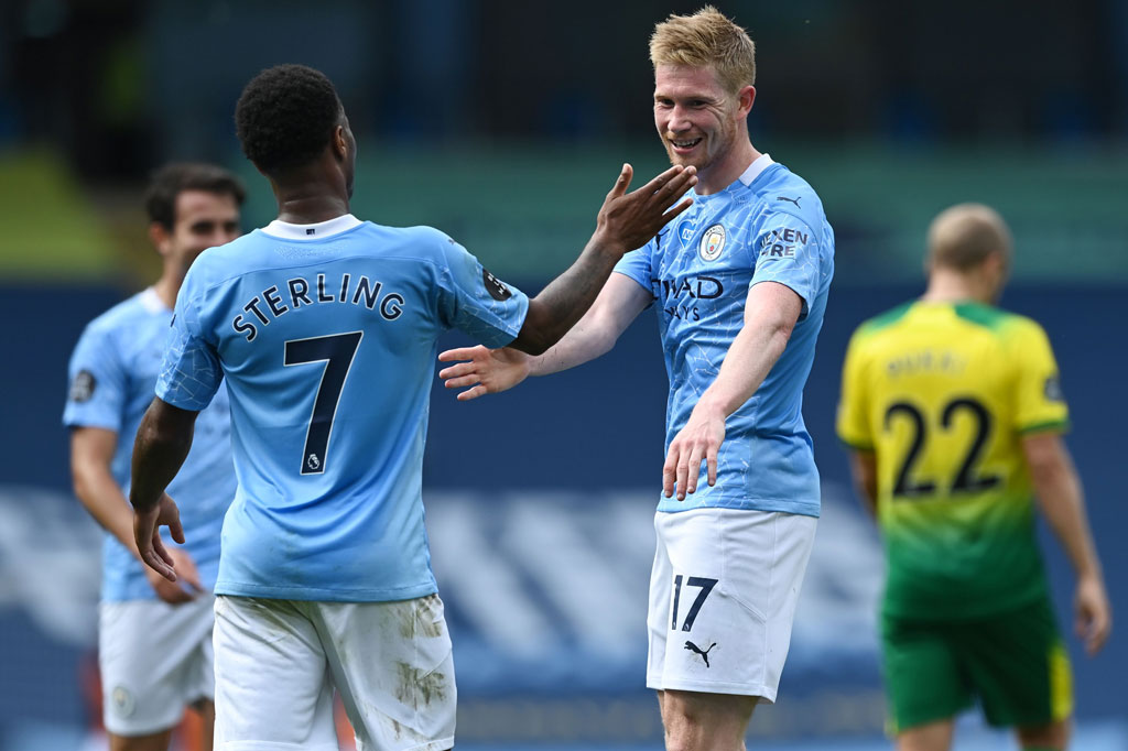 Manchester City Gilas Norwich 5 Gol Tanpa Balas