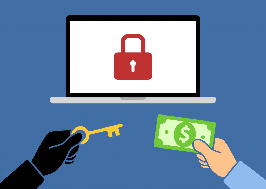 Ilustrasi ransomware.