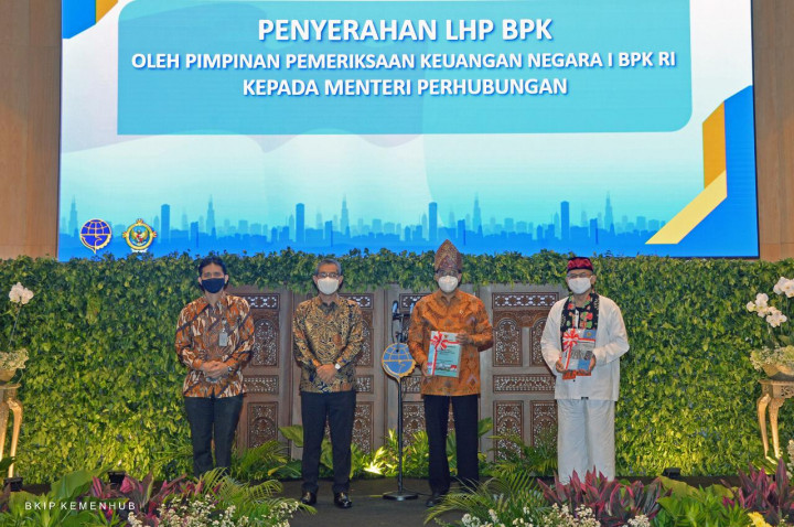 Kemenhub Raih Penghargaan Opini WTP 7 Kali Berturut-turut